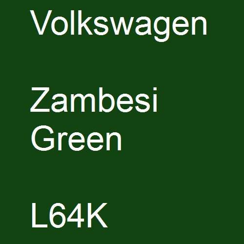 Volkswagen, Zambesi Green, L64K.